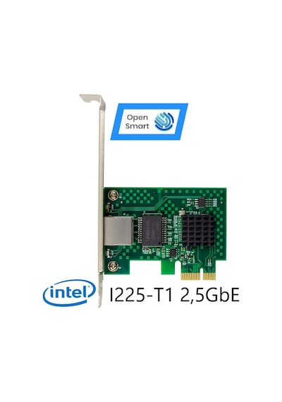 Open Smart 1 Port Intel I225-T1 2,5GbE Ethernet Kart - OPS7265NT