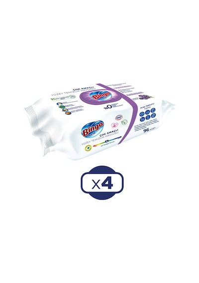 Bingo Lavanta Yüzey Temizleme Havlusu 4 x 96'lı