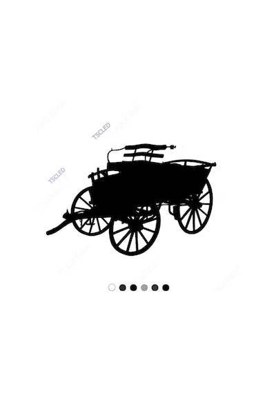 Eski Klasik 1800'Li Yılların Lüks At Arabası Sticker 15Cm
