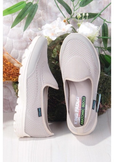 Fort King Mila Rahat Hafif Anatomic Insole Taban Kadın Ayakkabı Bej