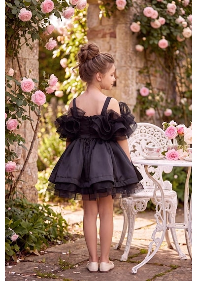 Kent Of Kids Kız Çocuk Abiye Siyah Saten Kat Kat Kabarık Prenses Volanlı Abiye Elbise 5-10 Yaş Kent Of Kids Kız Çocuk Abiye Siyah Saten Kat Kat Kabarık Prenses Volanlı Abiye Elbise 5-10 Yaş
