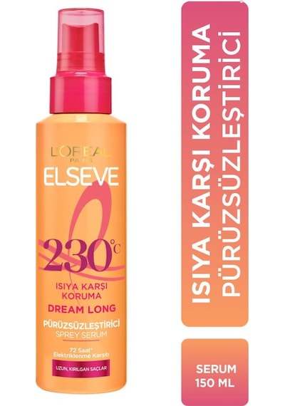 Elseve Dream Long Isı Koruyucu & Pürüzsüzleştirici Sprey Serum 150 ML