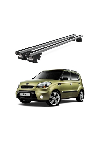 Venüs Kia Soul 2008-2013 Uyumlu Gri Ara Atkı Port Bagaj Tavan Barı