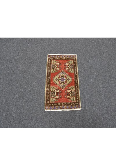 Zehra Abla Halı Vintage El Dokuma Nadir Anadolu Yün Halı 5978