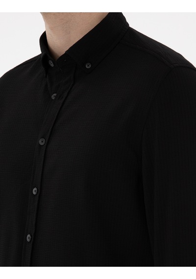 Pierre Cardin Erkek Siyah Gömlek Desenli 50301583-vr046 Siyah