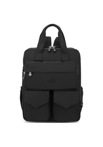 Smart Bags Büyük Boy Krinkıl Kumaş Sırt Çantası-2022-1175 Siyah