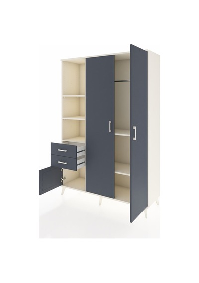 Hyperion Dolap 5 Raflı 2 Çekmeceli Tek Askılı 132x44x195 Aytaşı-antrasit/antrasit Antrasıt/antrasıt - Aytası Hyperion Dolap 5 Raflı 2 Çekmeceli Tek Askılı 132x44x195 Aytaşı-antrasit/antrasit Antrasıt/antrasıt - Aytası