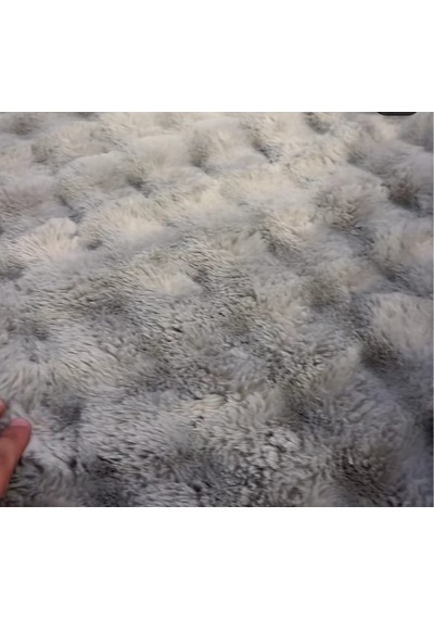 Merinos Diamond Kürk Bubble Desen Comforter Set, Çift Kişilik Yorgan Seti 220x240 Gri