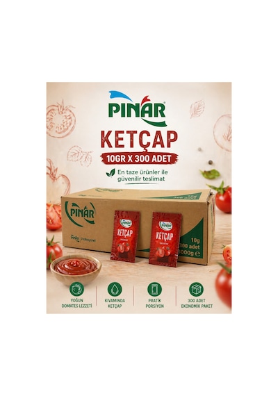Poşet Ketçap 10 Gr X 300 Adet