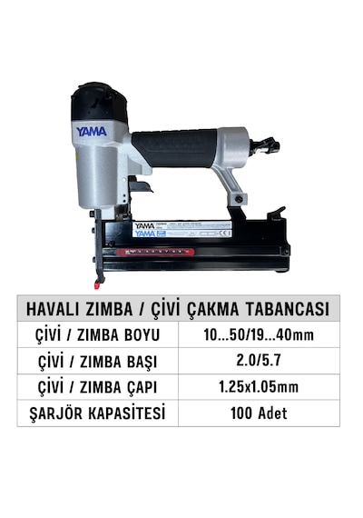Yama YAT-F50/9040-CB310 Havalı Zımba / Çivi Çakma Tabancası