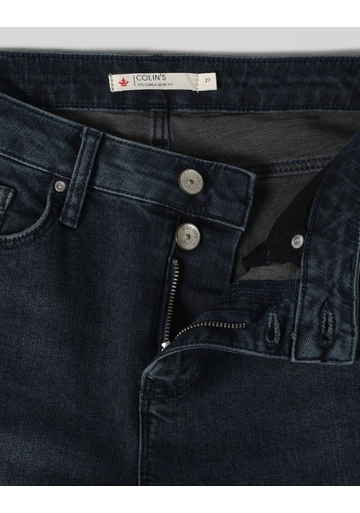Colin's 703 Carla Slim Fit Normal Bel Düz Paça Mavi Kadın Pantolon CL1063467_Q1.V1_DN42488