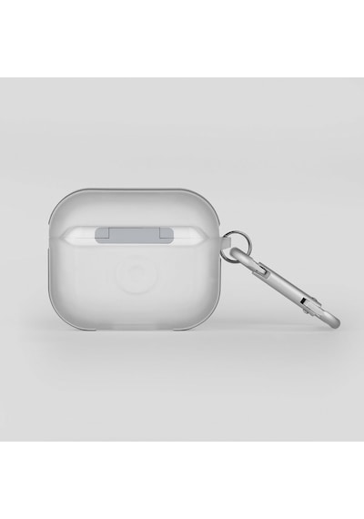 Apple Uyumlu AirPods Pro 2 Kılıf Skinarma Transparan Mat Tasarım Kinzoku Kılıf Beyaz