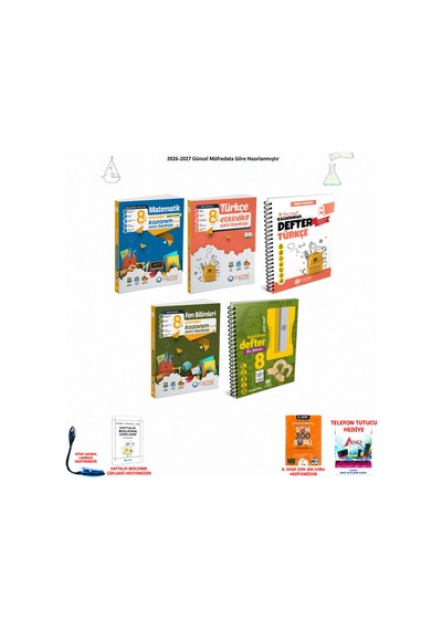 Çanta 8. Sınıf Lgs Tüm Dersler 155 5 Kitap Seti