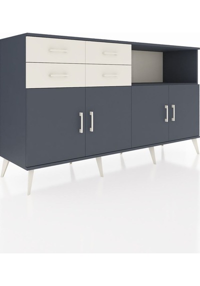 Kronos Konsol 4 Raflı 4 Çekmeceli 4 Kapaklı 176x59x99 Antrasit-an Antrasit-antrasit/aytaşı Kronos Konsol 4 Raflı 4 Çekmeceli 4 Kapaklı 176x59x99 Antrasit-an Antrasit-antrasit/aytaşı