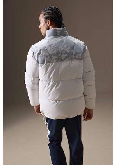Defacto Defactofit Su Geçirmez Oversize Geniş Kalıp Fermuarlı Rüzgar Geçirmez Şişme Mont E9493ax25wngr493 Gri