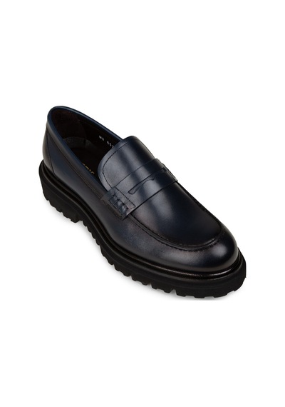 Deery Erkek Hakiki Deri Lacivert Loafer Ayakkabı - F6528mlcvp01 Lacivert