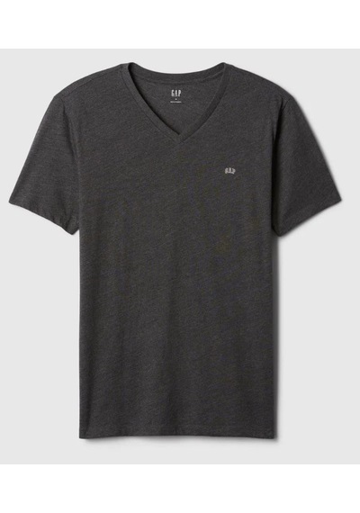 Gap V-frch Everyday Soft Micro Logo Vee 502020000 Kısa Kol Tişört Erkek T-shirt Gri