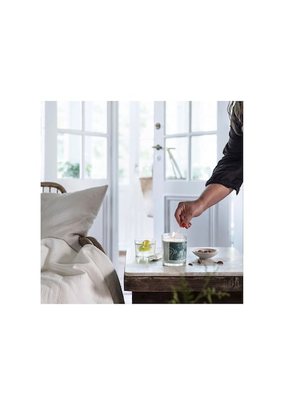 Ikea Bukettapel Cam Kaplı Kokulu Mum 9 X 10 Cm Bergamot Turkuaz - Mavi Çok Renkli