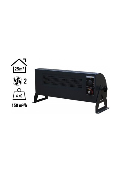 Vortex 2000w Monofaze Elektrikli Fanlı Isıtıcı Füme