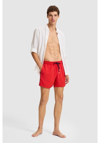 U.S. Polo Assn. Erkek Kırmızı Deniz Şortu 50322249-vr213 Rısk Red