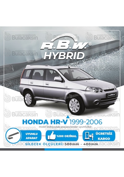 Rbw Hybrid Honda Hr-V 1999 - 2006 Ön Silecek Takımı - Hibrit