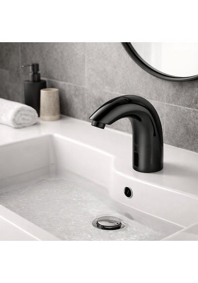 Newarc 510523B Elite Fotoselli Lavabo Bataryası Siyah