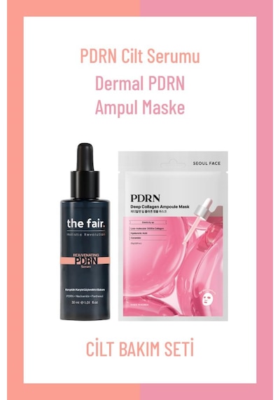 The Fair. Pdrn Somon Dna Serum & Somon Dna Ampul Maske Yaşlanma Karşıtı Kore Bakım İkili Seti