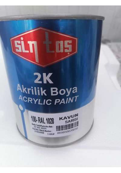 Akrilik Rall 1028 Sintaş Kavun Sarısı Boya
