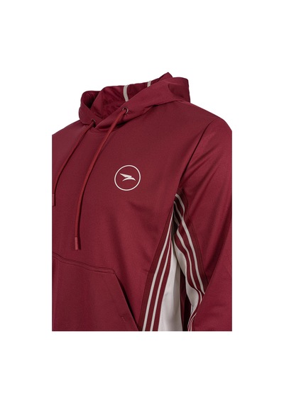 Maraton Boxy Erkek Kapüşonlu Bordo Sweatshirt Bordo