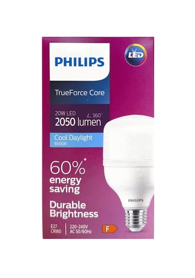 Philips Trueforce 20w Mini Torch Led Ampul - E27, 6500k Beyaz, 2050 Lümen, Kod 064158 00- 6'li Paket Diğer