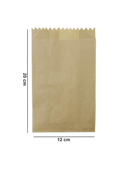 Kraft Baget Şemua Kese Kağıdı 500 G 135'li 12 x 20 CM