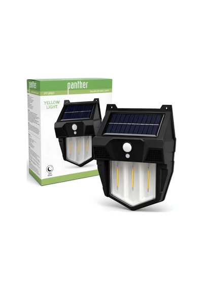 Panther Pt-2983 250 Lümen Solar Sensörlü Led Duvar Lambası Çok Renkli