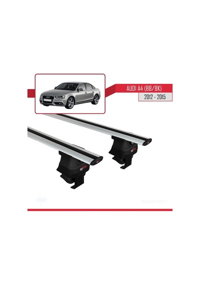 Audi A4 B8/8k 2012-2015 Arası İle Uyumlu Ace-4 Ara Atkı Tavan Barı Gri