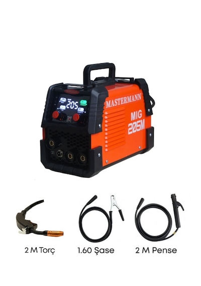 Mastermann Mıg 205 Tüpsüz Gazaltı ve Inverter Kaynak Makinesi