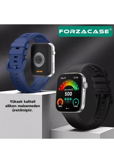Forzacase Huawei Fit 3 İle Uyumlu Tokalı Silikon Kordon Kayış - Fc635 Açık Pembe