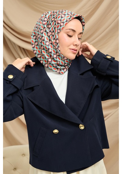 Silk Home Twill İpek Eşarp 11481-02 Koyu Mor, Bebe Mavi, Mercan, Sarı, Tozpembe