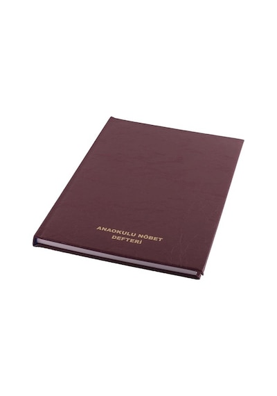 Gülpaş 552 Anaokulu Nöbet Defteri Suni Deri 22X32 100 Yaprak Kahverengi