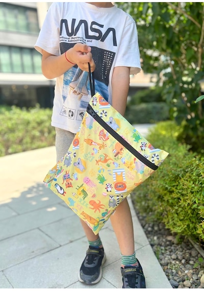 2 Adet, 37 X 30 Cm, Mom Ve Summer Desen, Sıvı Geçirmeyen Çok Amaçlı Çanta, Ekonomik Set, Yıkanabilir, Fermuarlı Tote Bag Diğer