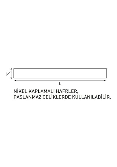 Fett 3mm Masus Nikel Çelik Harf Takımı M245030