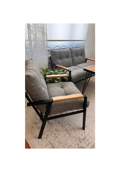 Green Garden Gülizar,model, Balkon, Bahçe, Cafe, Metal Koltuk Takımı, Bahçe Takımı , Çay Seti, 2+1+1+masa Bej