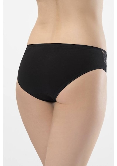 Türen Kadın Beli Dantelli Likralı 2'li Pamuklu Bikini Külot 001