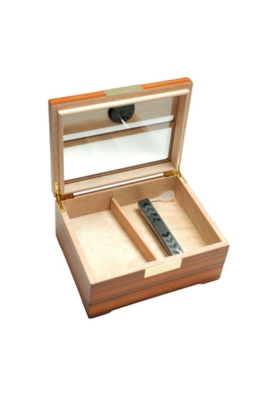 Premiumquality Quito Kahverengi Sedir Humidor Puro Kutusu - Tr9631