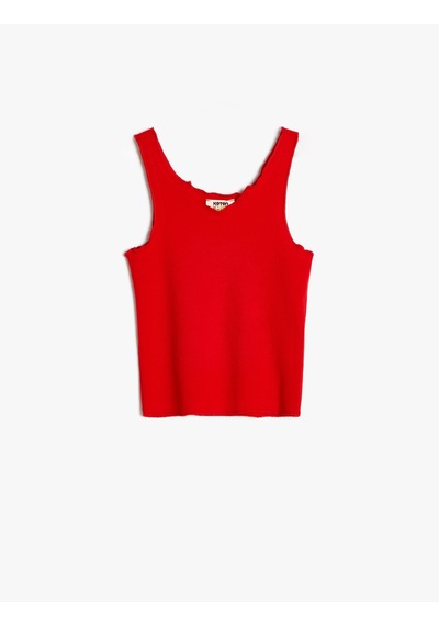 Koton Basic Atlet Kolsuz Ribanalı Pamuklu Kırmızı 4skg30115ak Kırmızı Koton Basic Atlet Kolsuz Ribanalı Pamuklu Kırmızı 4skg30115ak Kırmızı