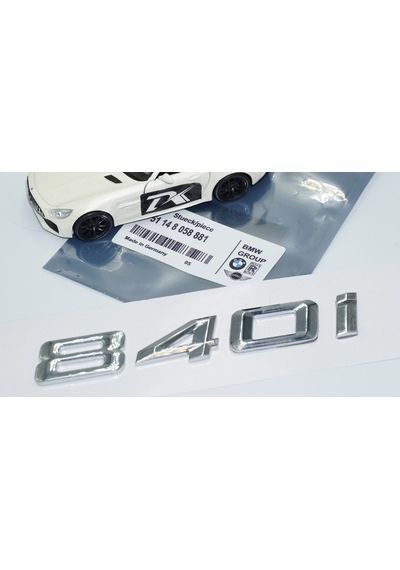 Dk Tuning 840i Bagaj Krom Metal 3m 3d Yazı Logo Bmw İle Uyumlu