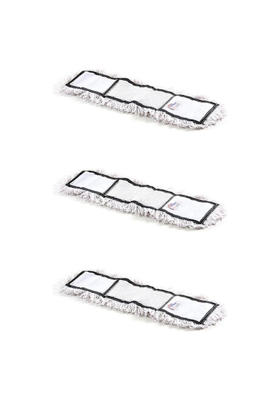 Cod-ex Nemli Palet Yedek Mop Paspas Başlığı Ucu Beyaz 3 x 50 CM