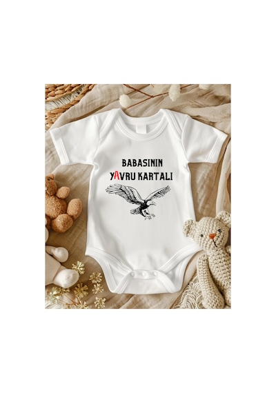 Lupi Baba %100 Pamuk Bebek Body Bebek Zıbın Kız Erkek - 42 ekru