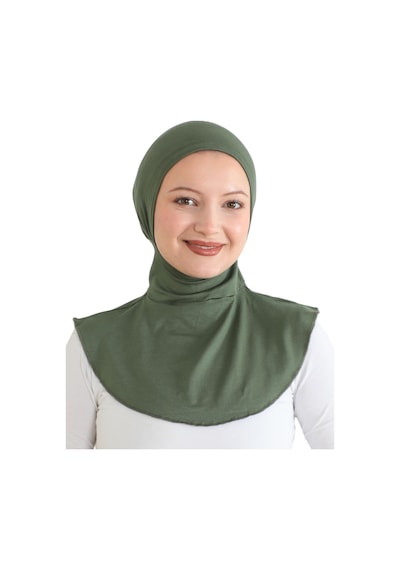 Modish Group Kadın Boyunluklu Hijab Tesettür Pratik Spor Bone - Sarı Haki