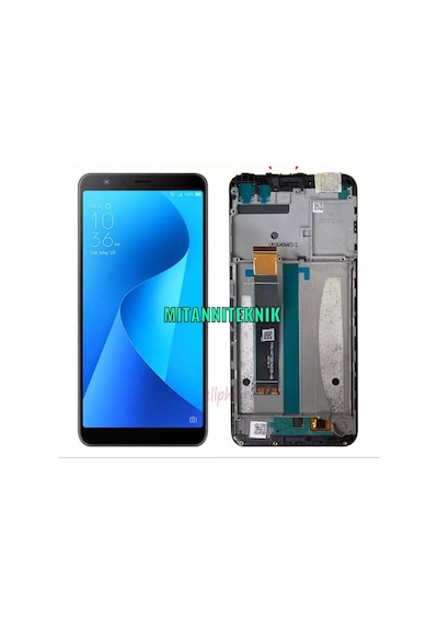 Asus Zenfone Max Plus M1 Zb570Tl X018 Lcd Ekran Dokunmatik Çıtalı-Siyah