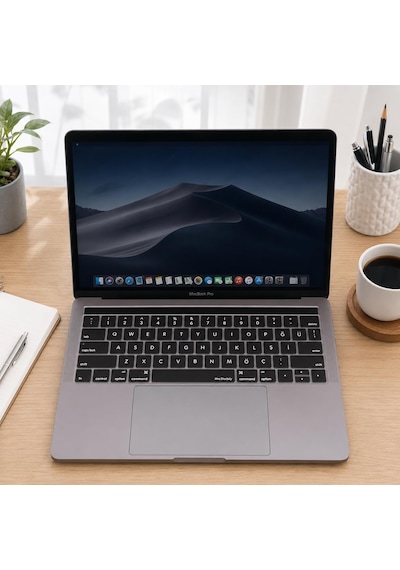 Macbook Pro Türkçe Q Klavye Koruyucu Us Ansı Düz Enter Uyumlu Silikon Keyboard Cover 13-15 İnç A1706 A1989 A2159 A1707 A1990 Amerikan İngilizce Klavyeyi Türkçe Q Ya Çeviren Siyah