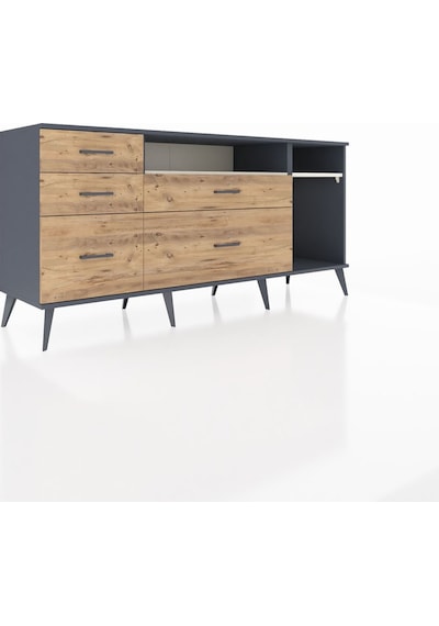 Hyperion Konsol 2 Raflı 5 Çekmeceli 176x44x83 Antrasit-aytaşı/çam Aytaşı/çam Hyperion Konsol 2 Raflı 5 Çekmeceli 176x44x83 Antrasit-aytaşı/çam Aytaşı/çam